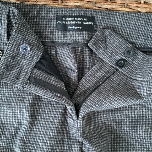 NWOT Penn. Gray Checkered Trousers 18 - Picture 8 of 12